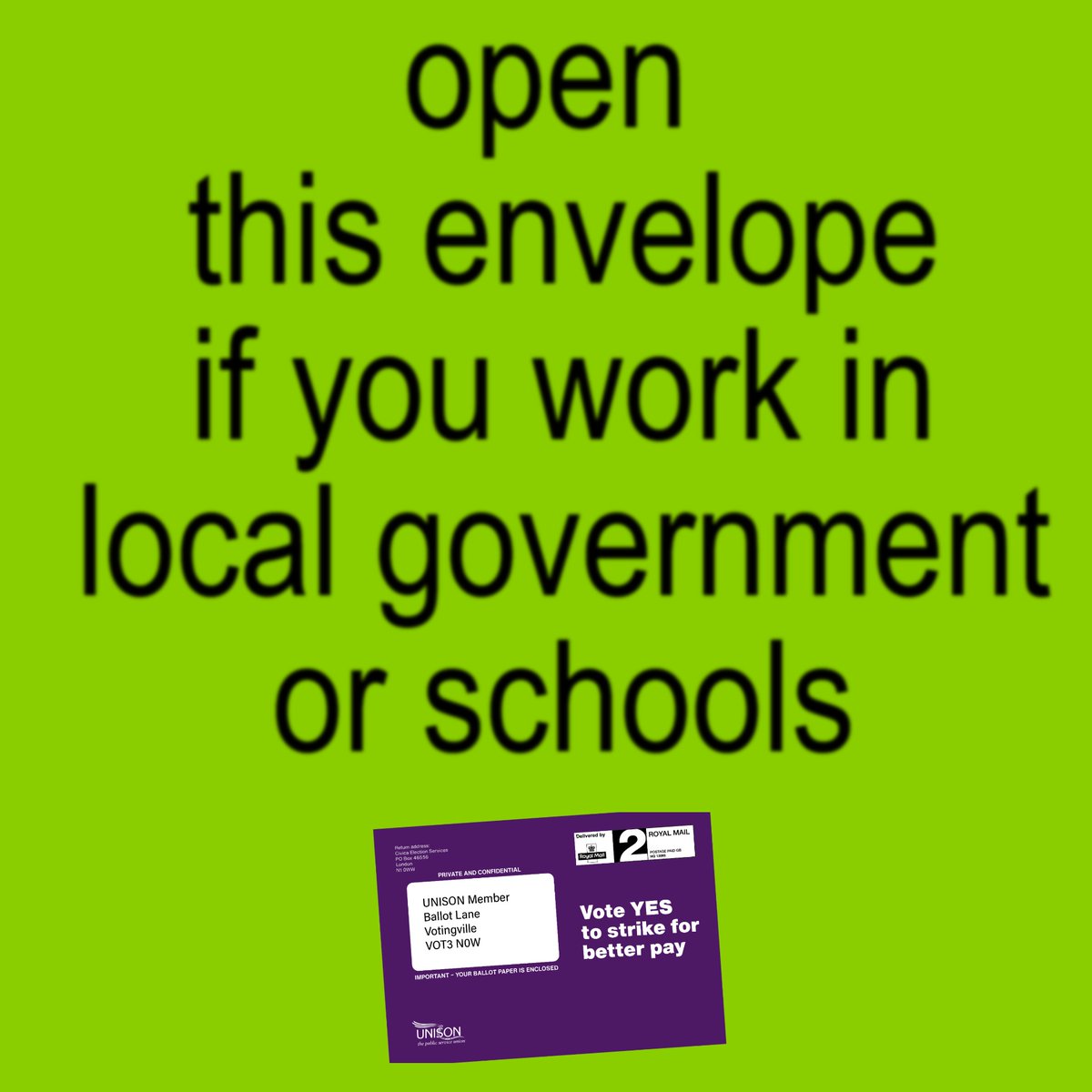 Brat summer's nearly over and you've still not got a decent pay rise.

Open the envelope, vote and strike.