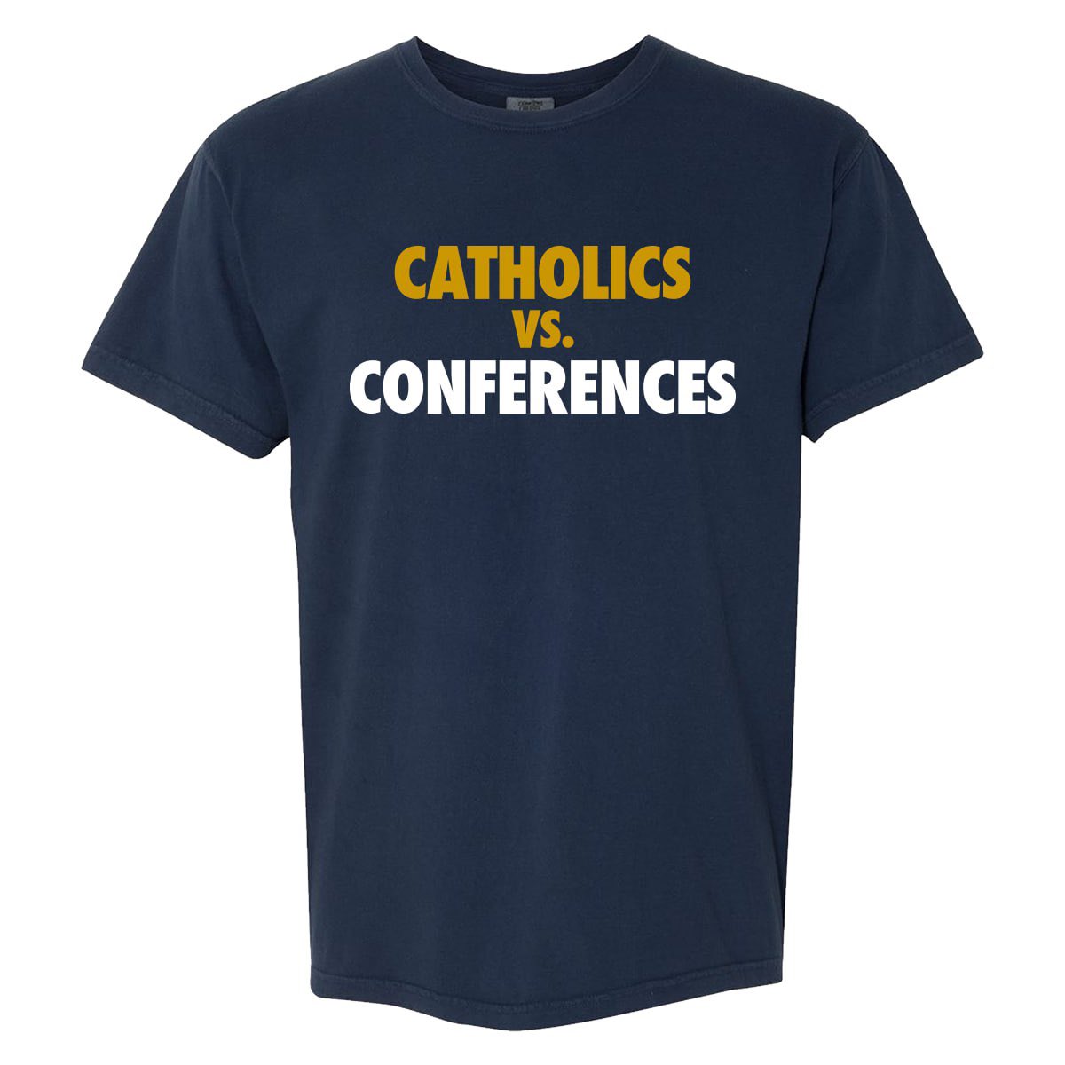 🚨One lucky person who comments #SouthBendBCT under this post AND Retweets our pinned tweet will win a FREE Catholics vs Conferences shirt!🚨

While we're here score prediction for ND vs A&amp;M?

Contest ends TONIGHT at midnight☘️