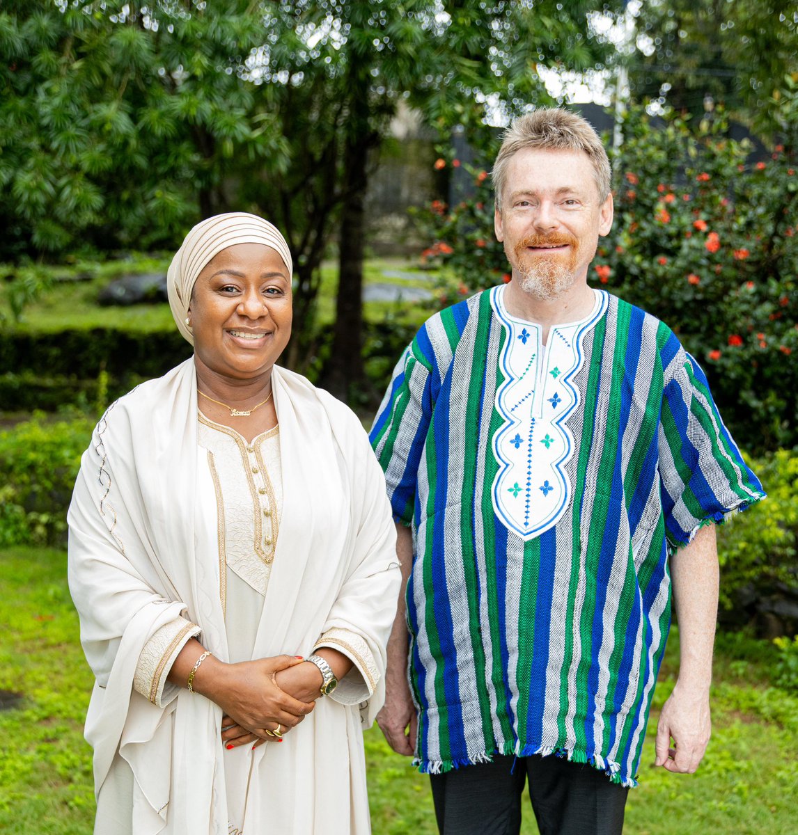 Dear Amb Muller,
As you prepare for your next journey, I want to express my gratitude for crossing paths with you and for your incredible work as Head of the EU Delegation in Sierra Leone. 

Your tireless dedication to fostering solid relations and promoting cooperation between
