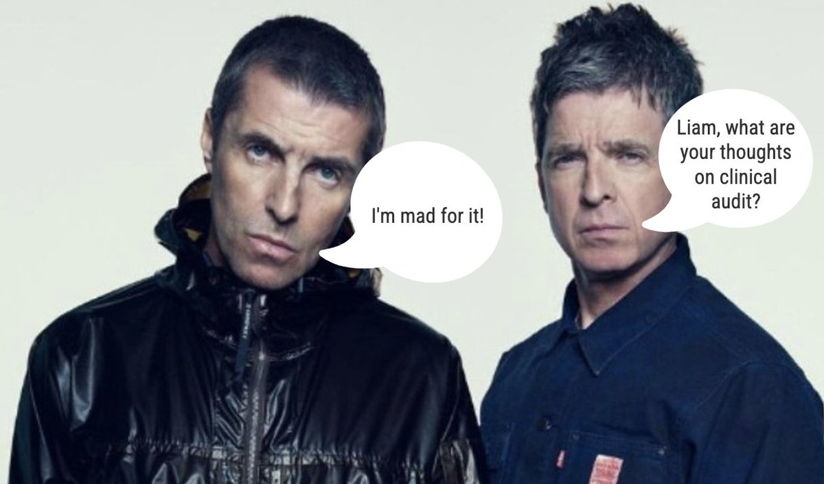Some might say clinical audit isn't supersonic, but fact is it is being used all around the world! Whatever you think, don't be a bonehead and roll with the process cause clinical audit is gonna live forever! #oasis #madforit