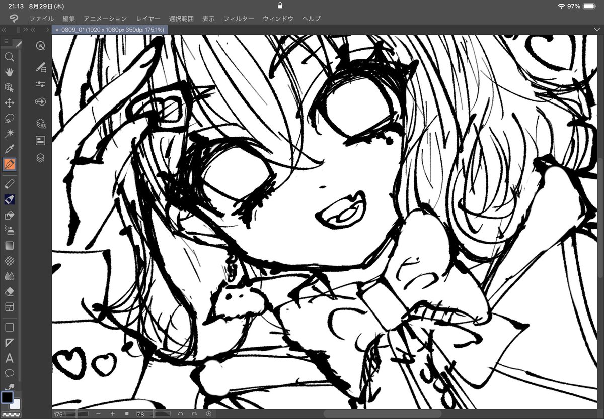 あしたは!!!
推しの絵を!!!
好き勝手描きます!!!

手グセで描くのを許してくれ!!!! 