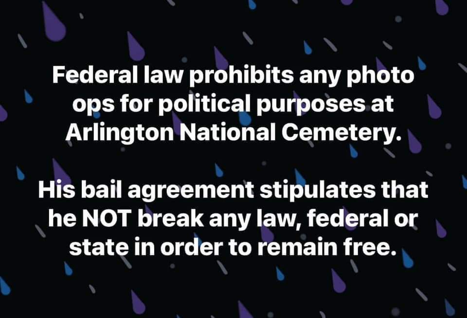 <a href="/kairyssdal/">Kai Ryssdal</a> It's pretty simple. 

Federal law PROHIBITS political activity, including any photography, at ANY military cemeteries. NO POLITICIAN is immune to that law. 

You CANNOT use the cemetery, the graves, for a photo op for a political campaign. That violates federal law.