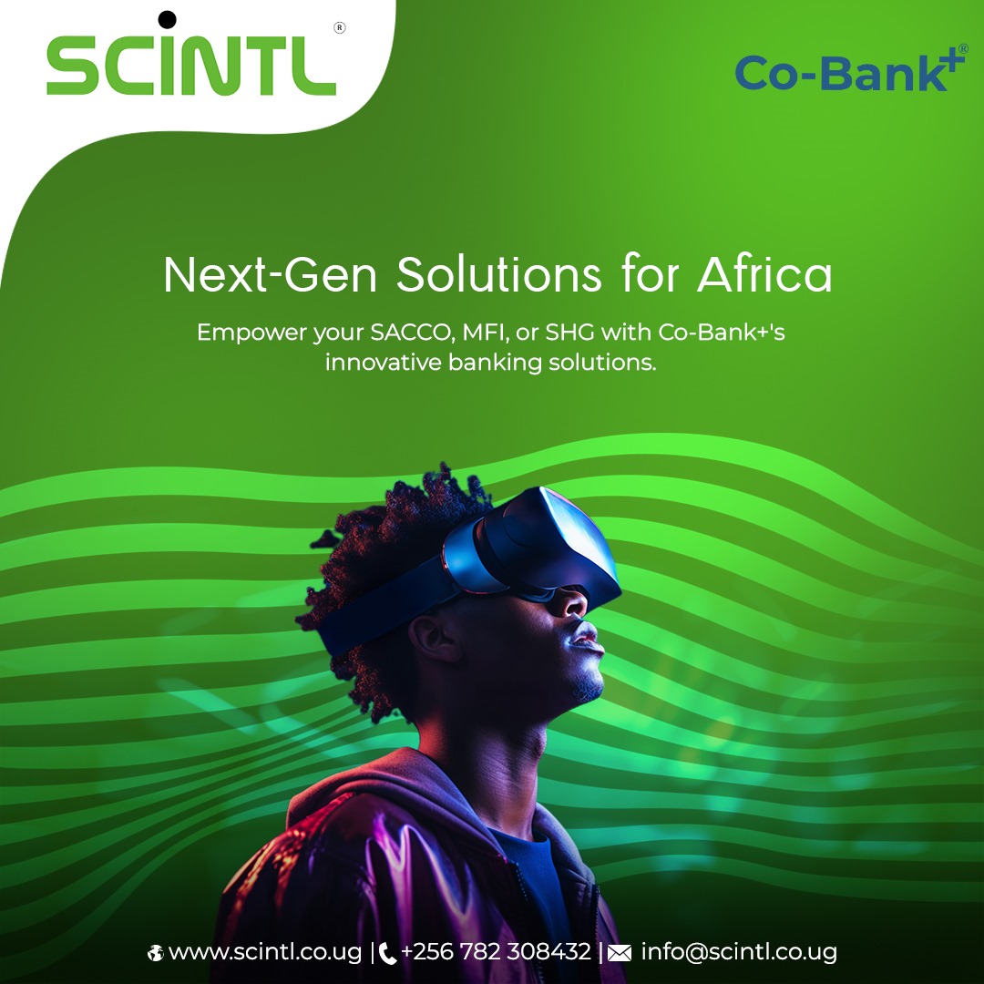 ScintlUganda's tweet image. Empower your SACCO, MFI, or SHG with Co-Bank+&apos;s cutting-edge banking solutions. Transform your financial operations with our innovative approach.

scintl.co.ug

#SINTL  #Cobankplus #MFISolutions #SHGSupport #SmartFinance #InnovativeBanking #BankingSolutions