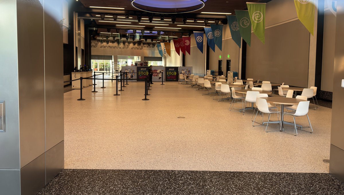 Blog_Mickey's tweet image. Just you wait until they use it for a Festival, that's when it’ll really shine!

CommuniCore Hall will finally be utilized for a festival with the start of the 2024 EPCOT Food and Wine Festival today