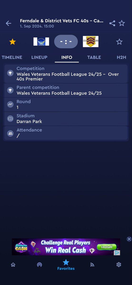 🟦🟨⚽️40s Premier Division⚽️🟨🟦

After a great battle in the cup last season we go again in the newly formed Prem Div against a strong side in.….

⚽️@CardiffCorries
🗓️Sun 1 Sept 24
⏰2PM KO
🏟️Darran Park CF43 4LE (4G pitch)

Follow the game on Cymru app
cymrufootball.page.link/zRPGsNu2ACZA8F…