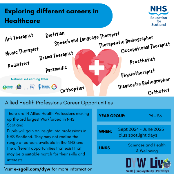 NESnmahp (@nesnmahp) on Twitter photo To celebrate World Physiotherapy day on Tuesday 10th of September we have partnered with <a href="/DYWLive/">DYWLive</a> to bring a live session to classrooms on physiotherapy careers. NHS Scotland - Allied Health Professions Career Opportunities | e-Sgoil <a href="/NHSScotCareers/">NHSScotland Careers</a> <a href="/DYWScot/">DYW Scotland</a> <a href="/CSPScot/">CSP Scotland</a> To celebrate World Physiotherapy day on Tuesday 10th of September we have partnered with <a href="/DYWLive/">DYWLive</a> to bring a live session to classrooms on physiotherapy careers. NHS Scotland - Allied Health Professions Career Opportunities | e-Sgoil <a href="/NHSScotCareers/">NHSScotland Careers</a> <a href="/DYWScot/">DYW Scotland</a> <a href="/CSPScot/">CSP Scotland</a>