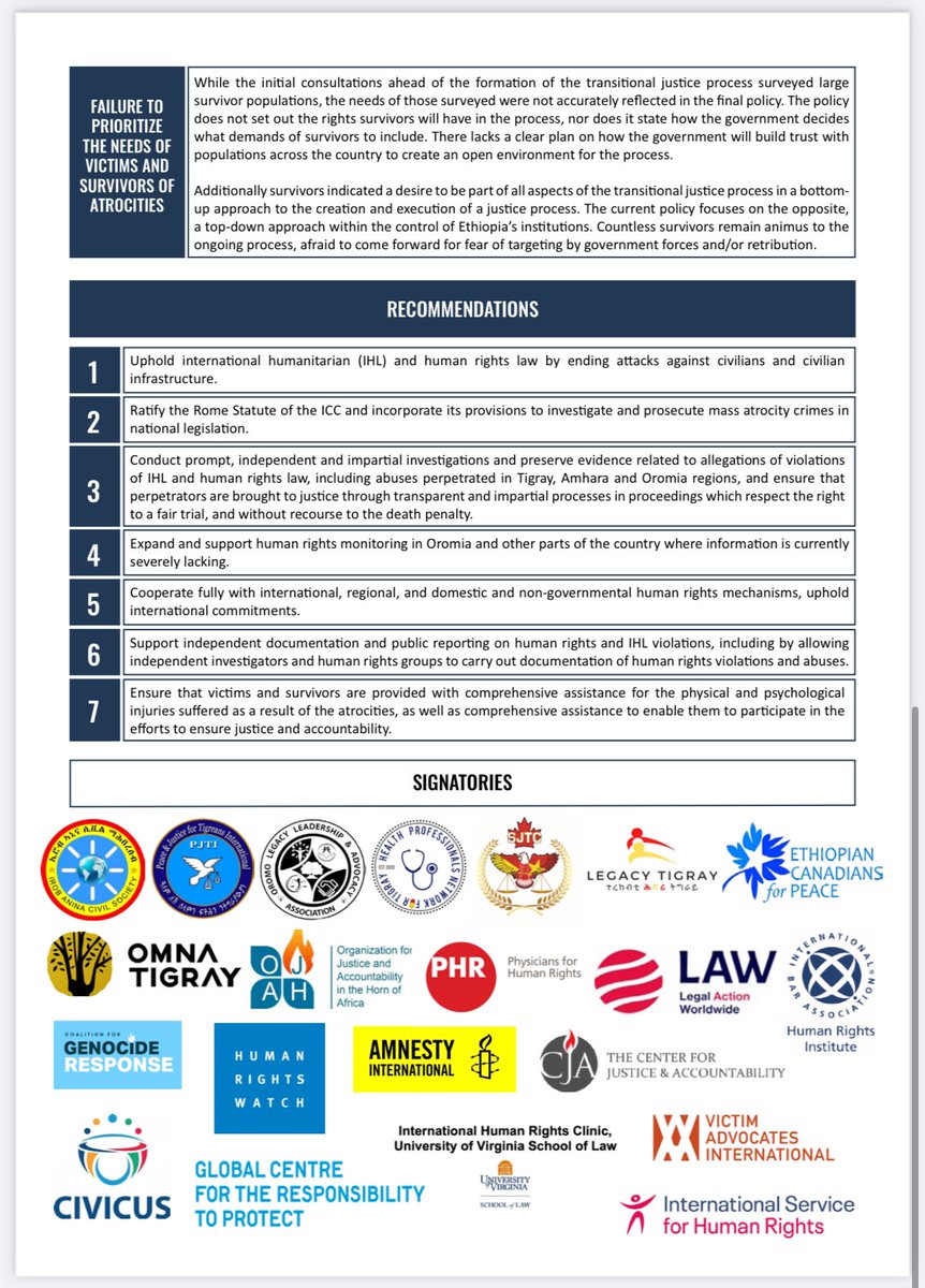 Eden Kassa (@edenbfkn) on Twitter photo 📢 <a href="/LegacyTigray/">Legacy Tigray</a>, alongside other organizations, presents a crucial summary of CSOs submissions for Ethiopia's UPR at the upcoming 47th session. The report underscores major barriers to justice & accountability in #Tigray & Ethiopia, offering vital recommendations for action! 📢 <a href="/LegacyTigray/">Legacy Tigray</a>, alongside other organizations, presents a crucial summary of CSOs submissions for Ethiopia's UPR at the upcoming 47th session. The report underscores major barriers to justice & accountability in #Tigray & Ethiopia, offering vital recommendations for action!