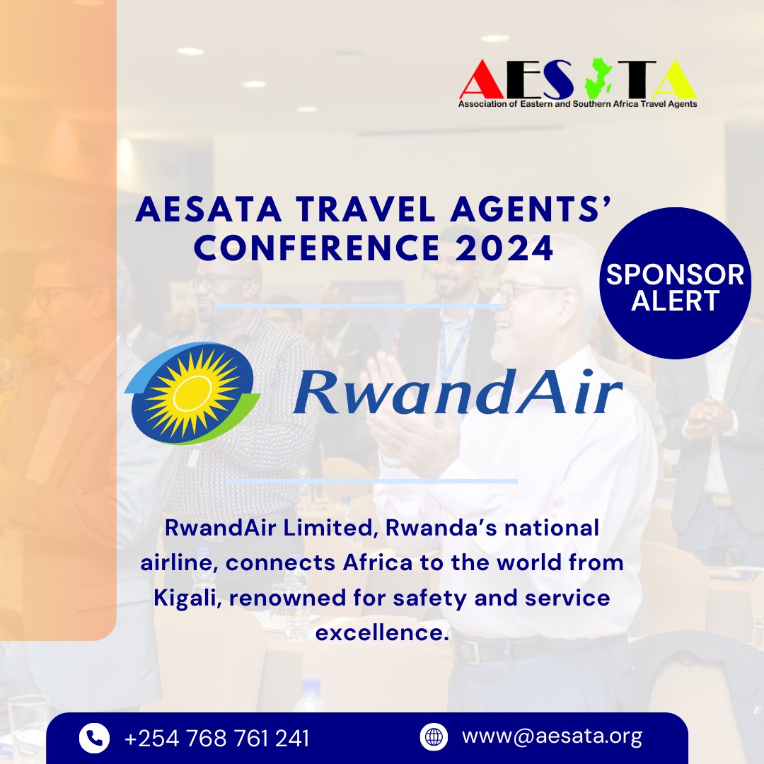 Exciting news! RwandAir is sponsoring the AESATA Travel Agents' Conference 2024. We can't wait to see the positive impact this will have on the travel and tourism industry! 🌍✈️ 

Register today: forms.gle/FeFQHguBG5zofe…

#RwandAir #AESATA2024 #RwandaChamberOfTourism #Tourism