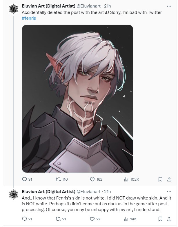 FelixoraDraws's tweet photo. They still didn't address the art, didn't delete it nor their disgusting excuses.
And just continued posting as if nothing happened.

Oh and now under their art there are a lot of people who try to defend them and blame others for "overreacting"
free blocklist yay https://t.co/STPKJWSyhe