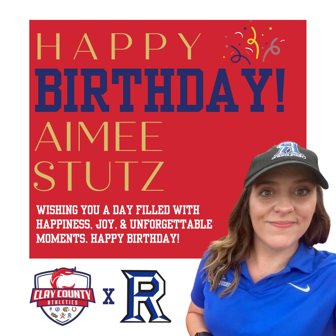 Happy Birthday to <a href="/RHSPAthletics/">Ridgeview Athletics</a> Athletic Director Aimee Stutz! We hope you have an amazing day.