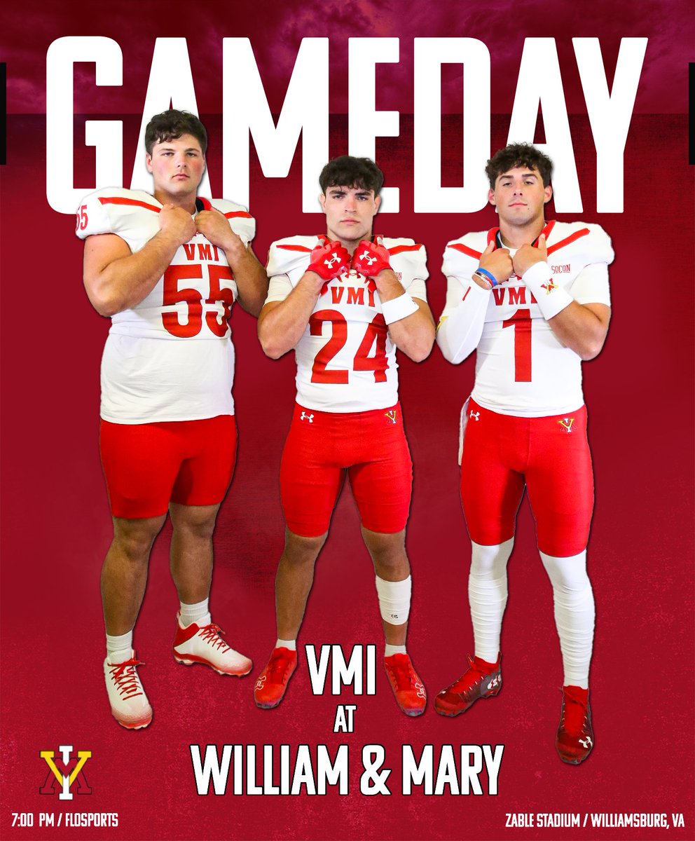 It’s go time!

Season-opener at No. 15/16 William &amp; Mary kicks off tonight at 7 PM!

📺 tinyurl.com/yeyzct5k
📻 3wzfm.com
📊 tinyurl.com/2wejk5xm

#ALLIN #RaVaMil #SoCon #NCAAF