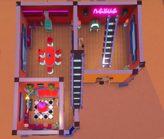 Primerolight's tweet photo. LFG! 🤠My Nexus base/ bar/ casino 😅 in Dalarnia Nexus.. @DarOpenNetwork 
#ProjectOnePercent #DalarniaNexus #DalarniaNexusPlaytest https://t.co/14rdx8gMxm