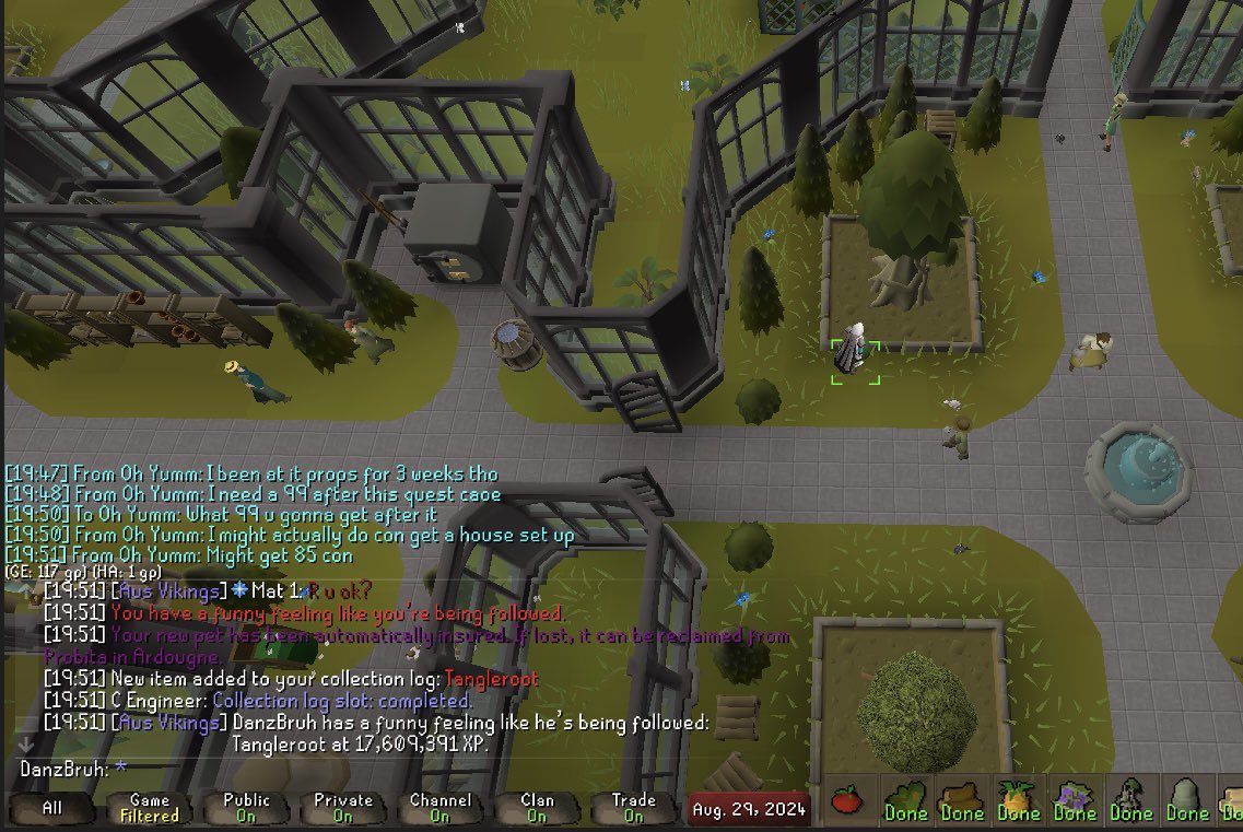 danzonefour's tweet image. Tangleroot pet at 17.6m exp. So stoked!🤌🏼 No farm runs ever again🤣