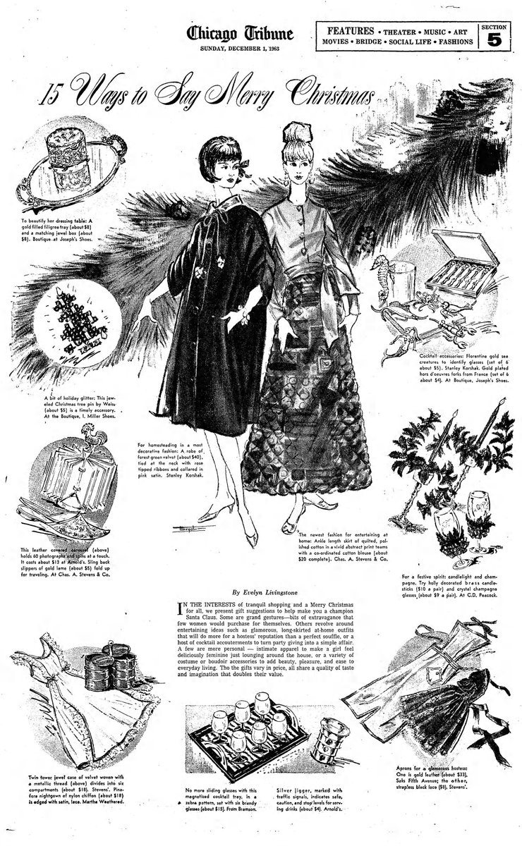 Christmas50s60s's tweet image. 15 Ways to Say Merry Christmas  - Chicago Tribune 1963