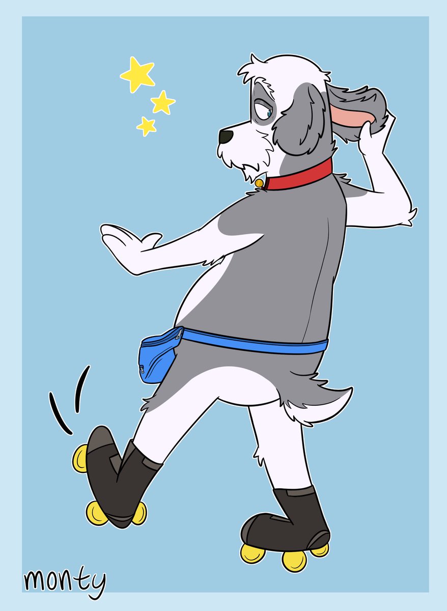 montypuffs's tweet photo. Dancing in September! 

Art for a dear @overzen of him in the Robot Dreams style! I’m getting the hang of this! https://t.co/Tmcu0SXqox