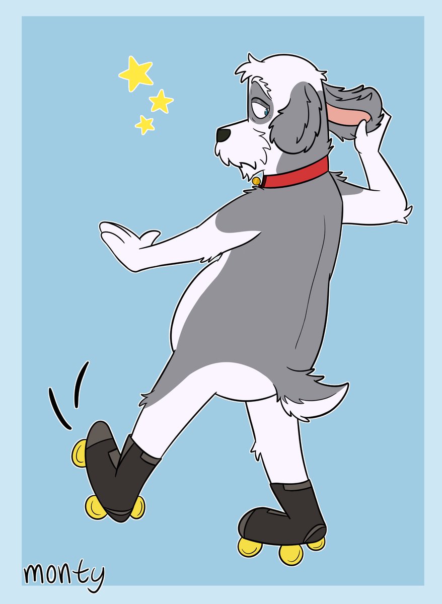 montypuffs's tweet photo. Dancing in September! 

Art for a dear @overzen of him in the Robot Dreams style! I’m getting the hang of this! https://t.co/Tmcu0SXqox