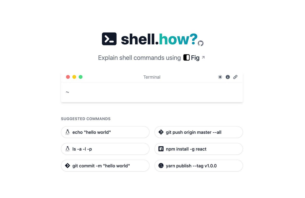 MoureDev's tweet image. Si estás aprendiendo a usar la línea de comandos, esta web te los explica de manera simple y detallada.

 → shell․how