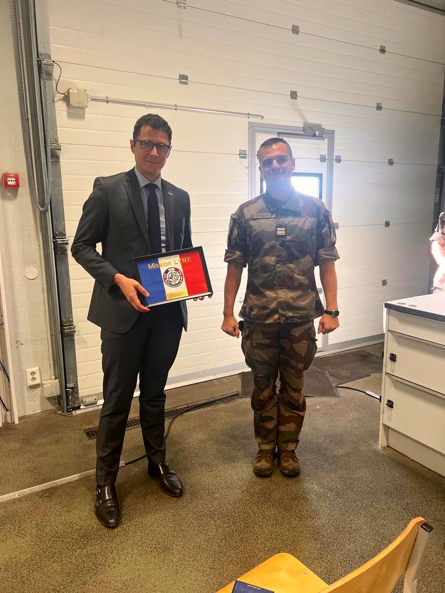 Visite auprès des militaires français déployés en Estonie, dans le cadre de la mission Lynx. 

Intégrée au sein du dispositif otanien en lien avec les Britanniques, la mission Lynx participe à la garantie de notre sécurité collective et illustre l'importance de notre coopération