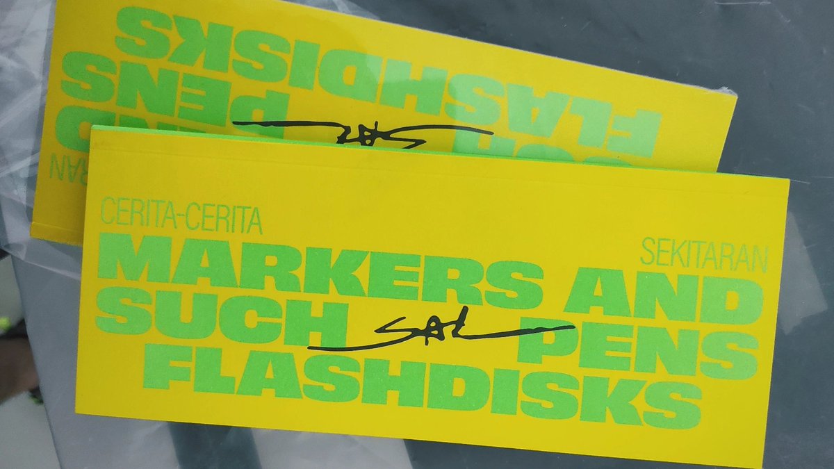 Buku baru. Dirilis besok, Jumat, 30 Agustus 2024. Tentang <a href="/salpriadi_/">SAL PRIADI</a> dan cerita-cerita di sekitar MARKERS AND SUCH PENS FLASHDISKS.