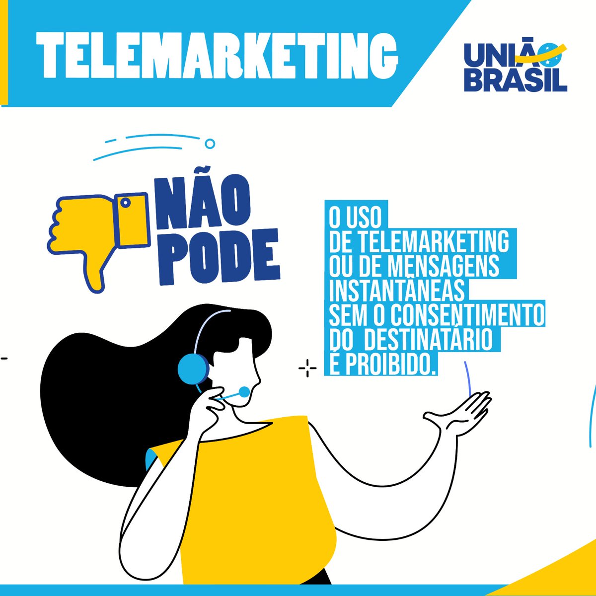 uniaobrasil44's tweet image. SE LIGA NAS REGRAS!

Nessas Eleições 2024, o #ModoUnião aposta em candidatos que agem de forma correta, seguindo as regras estabelecidas pelo Tribunal Superior Eleitoral (TSE).

➡️ Salve o post e envie para seus amigos, toda ajuda conta! 💙💛

#UniãoBrasil #PodeOuNãoPode #TSE