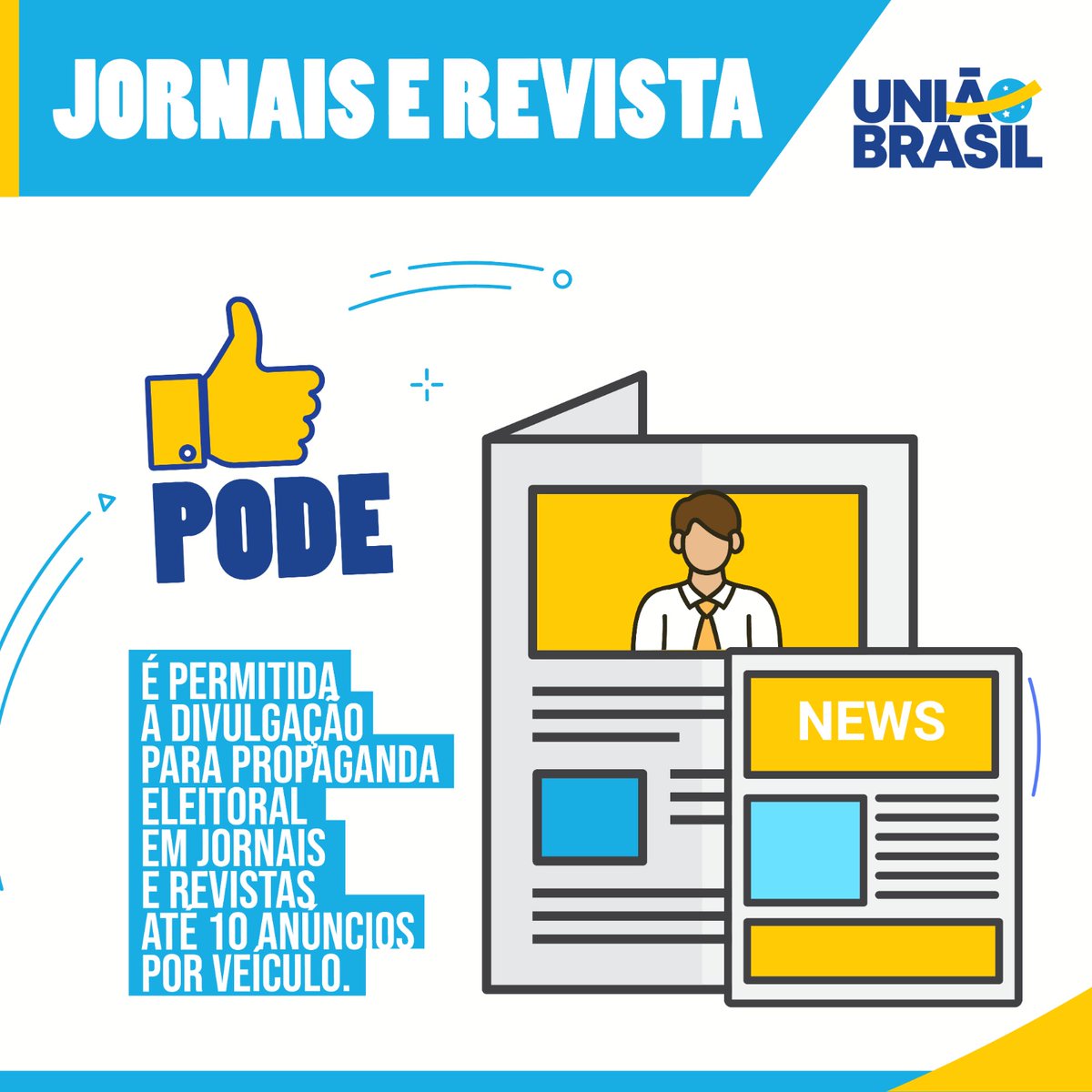 uniaobrasil44's tweet image. SE LIGA NAS REGRAS!

Nessas Eleições 2024, o #ModoUnião aposta em candidatos que agem de forma correta, seguindo as regras estabelecidas pelo Tribunal Superior Eleitoral (TSE).

➡️ Salve o post e envie para seus amigos, toda ajuda conta! 💙💛

#UniãoBrasil #PodeOuNãoPode #TSE