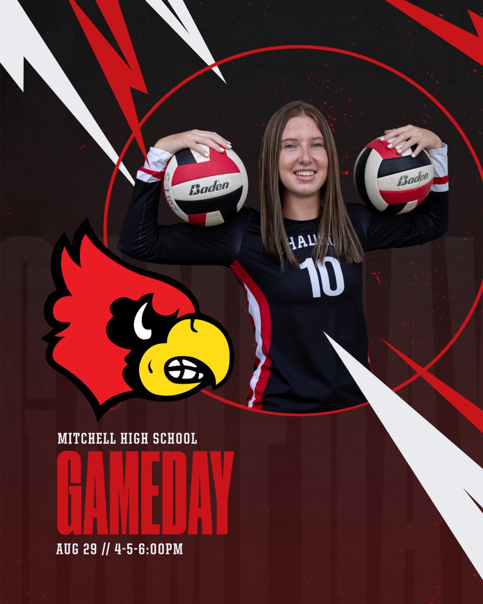 Chadron High Volleyball
📍 Mitchell High School
⏰ 4pm C Team, 5pm JV, 6pm Varsity
📺 Stream: C/JV Team  - fan.hudl.com Search Mitchell
 Varsity  Team - striv.tv/channel/mitche…
💰 $6 Adults/$5 Students
#GoCardsNation