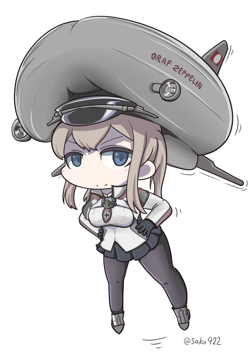 グラーフ・ツェッペリン(艦これ) 「#これを見たやつは飛んでる画像を挙げろ かなり前に描いたやつ 」|酢酸/Sakuラバクシンオーのイラスト