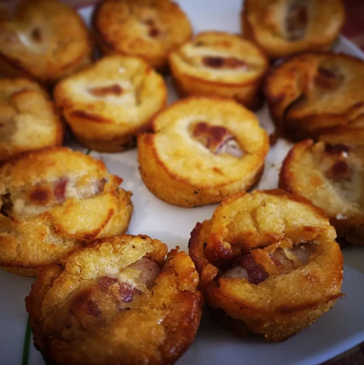 __Muttley__'s tweet photo. @guerillacricket an older pic of a mini pigs in blankets toad in the hole yorkshire pudding thing for Ashley Partridge... https://t.co/d3fa5NXsbM