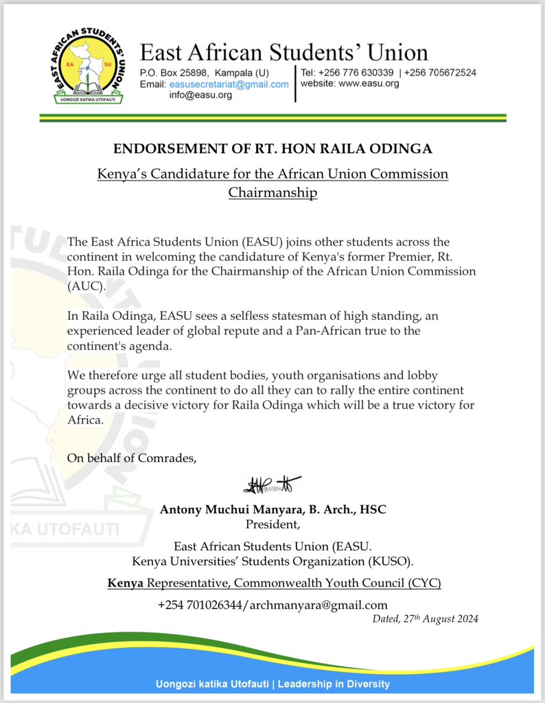 Hon. Antony Manyara, HSC tweet media