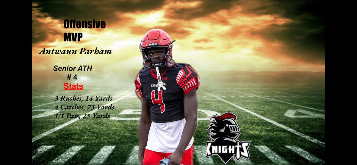 MHS_Knights_FB's tweet photo. Congratulations to these three Knights for going all out on the field week 1 and getting us the win vs @PTRFootball and being named MVPS. Final score 30-29 @AntwaunParham13 @ReedSamari @behumbleejay. @Coach_Davis3 @Coach_Mont70. @BrowardsEliteFB @MattRothman3 @FernandezAndreC https://t.co/Zt9OQUJDAL