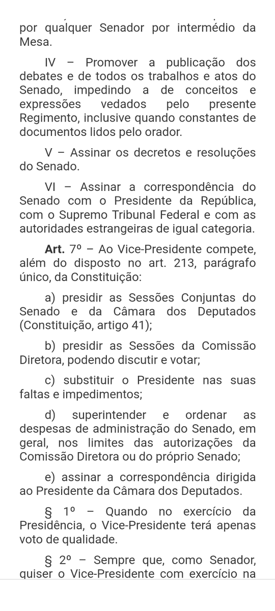 MichellyTesser's tweet photo. A partir desse vídeo do @Pavinatto fiz uma pesquisa e realmente o processo de impeachment de um iluministros não depende exclusivamente de apreciação de Rodrigo Pacheco. Segue um link.
https://t.co/0TMmfJiSop e dois prints com atribuições do presidente do senado segundo regimento interno