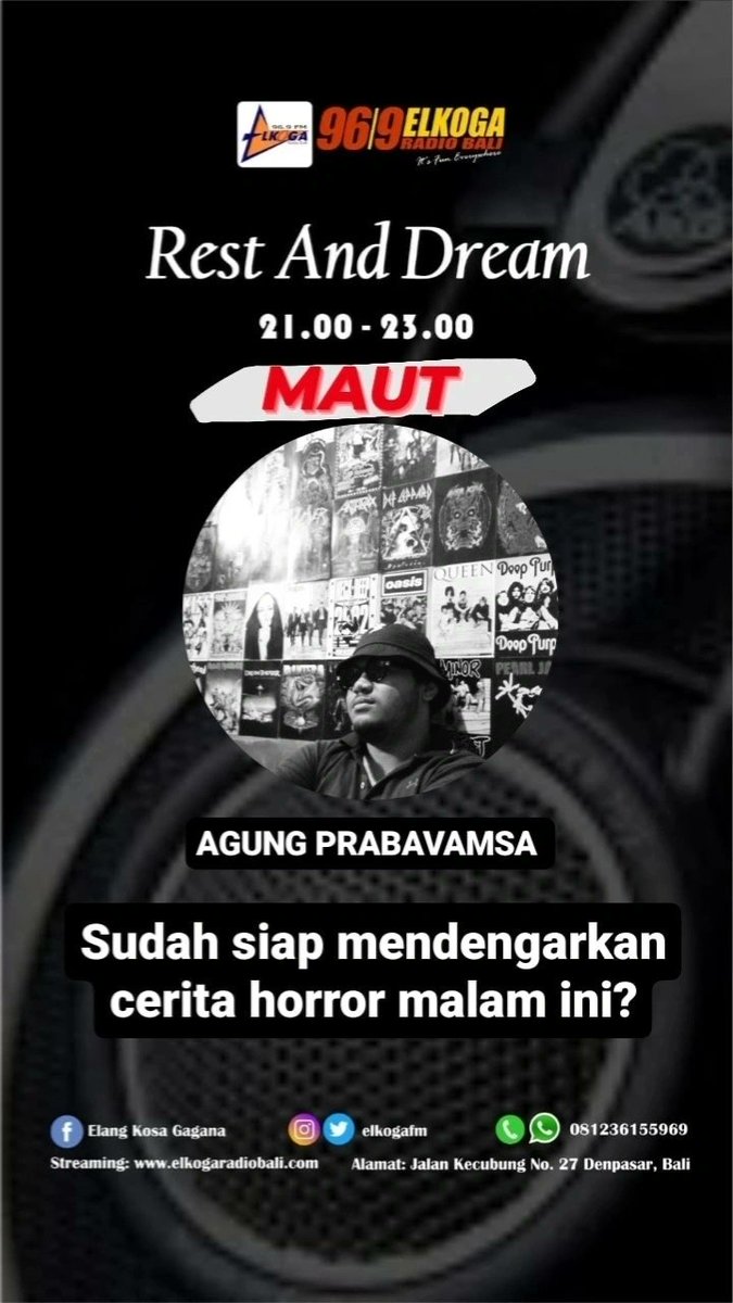 elkogafm's tweet photo. Waduhh bakalan bahas cerita horor apa nih Agung Prabavamsa #MalamJumat https://t.co/HHsuwsw2zm
