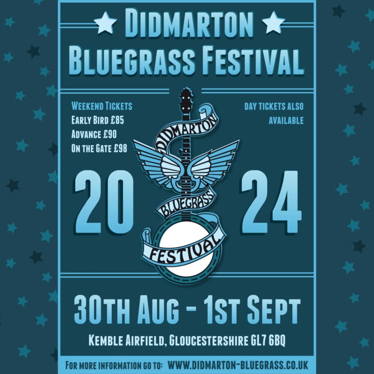 The gates to the 36th Didmarton Bluegrass Festival are open! 😀