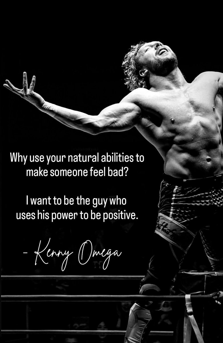 A Beautiful Message from Kenneth Omega!!!❤️

#AEW #AEWDynamite #Elite #KennyOmega #BeKind #positivevibes