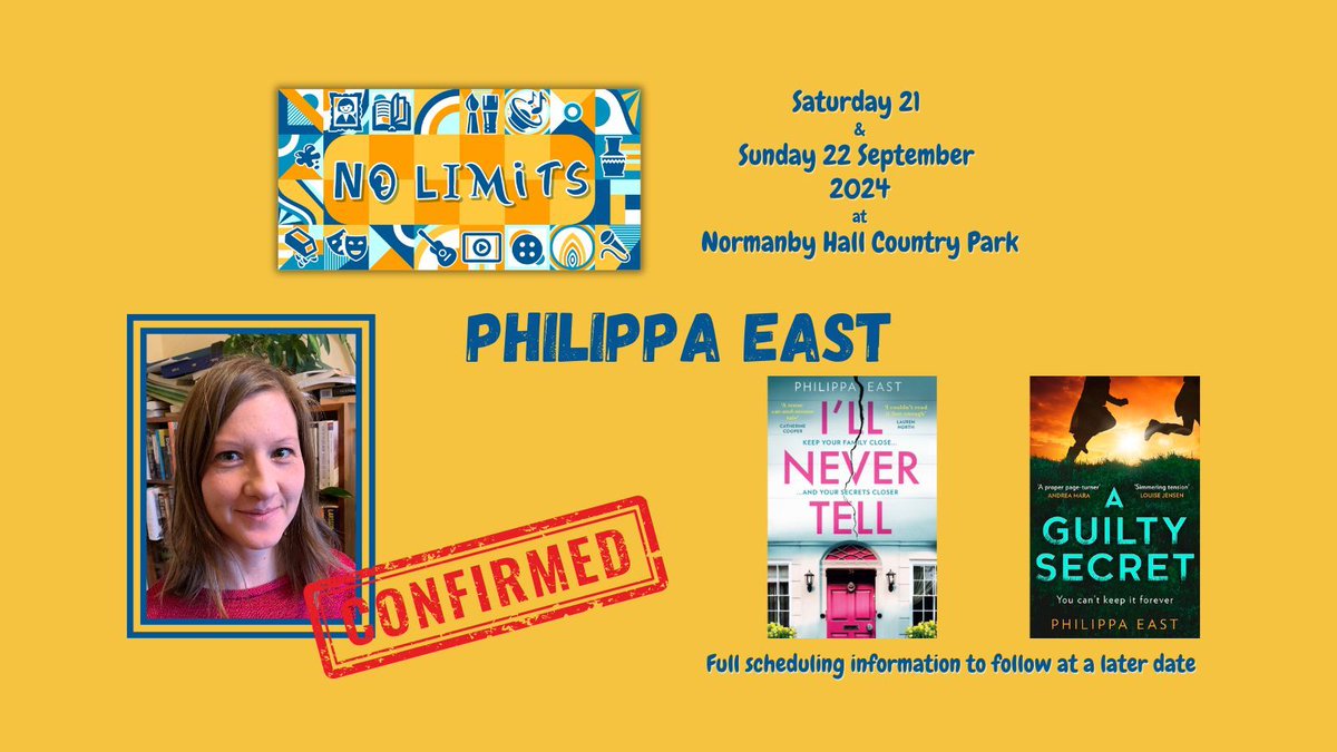 No Limits Festival (@nolimitsfest_) on Twitter photo Psychological crime thriller writer @philippa_east will be joining us at No Limits 2024! Psychological crime thriller writer @philippa_east will be joining us at No Limits 2024!