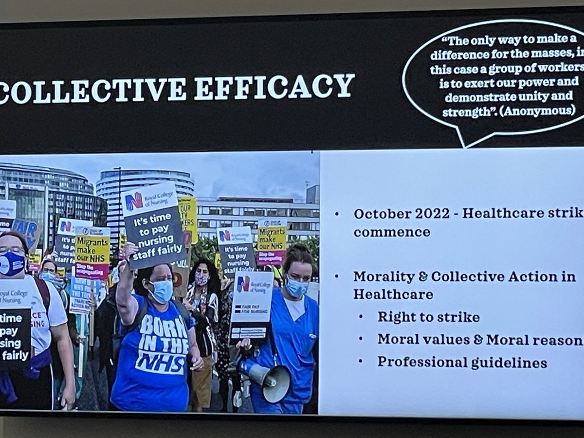 Excellent presentation by <a href="/LingleyNicola/">Nicola Lingley-Heath</a>  <a href="/KeelePsychology/">Keele Psychology</a> on her work on the nurses strike #CANmeeting <a href="/CANetwork/">CAN: Collective Action Network</a>