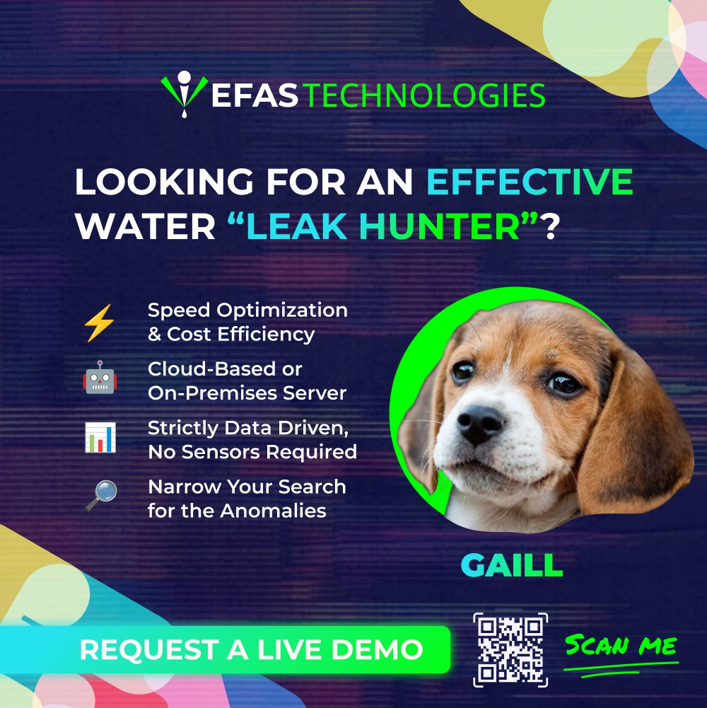 EfasTechInc's tweet image. The digital water era is here 🌊

With the goal of achieving greater efficiency, reducing waste, and providing more sustainable management of water resources; EFAS is an essential partner for water utilities looking to transform their operations.

💧🐾 efastec.com/solution/