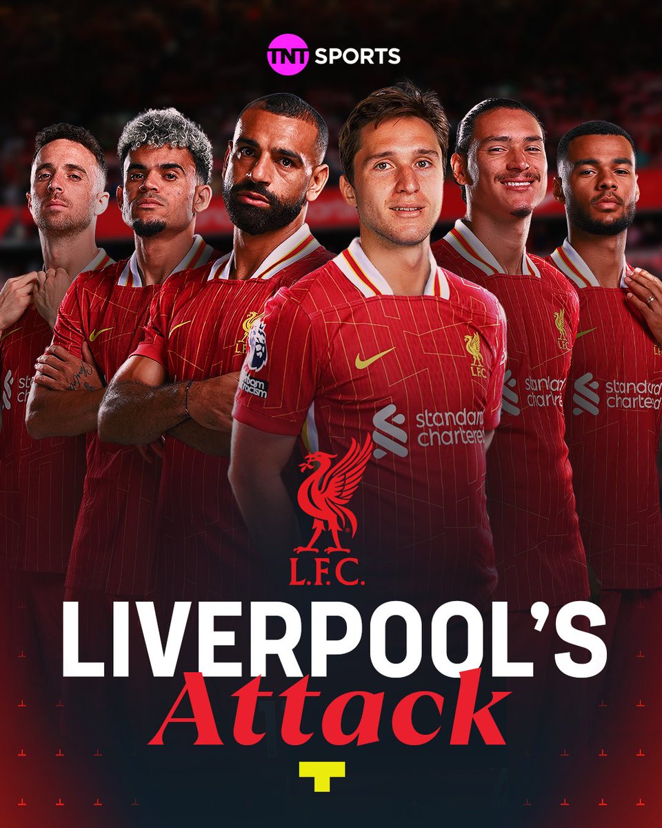 footballontnt's tweet photo. Liverpool going forward are a problem... 🥵 https://t.co/vtE1UYBagd