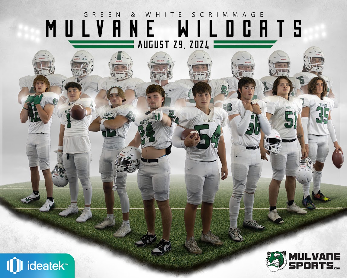WILDCAT FOOTBALL IS BACK! Come out and support your Junior, MMS, and MHS football teams tonight at Lyle Couch Stadium at the annual Green &amp; White Scrimmage <a href="/mulvanefootball/">MHS Football</a> 

5:45 PM - Mulvane JR Football Scrimmage
6:30 PM - MMS Scrimmage
7:00 PM - MHS Scrimmage
