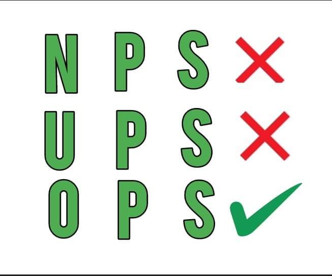 आओ साथ चलें,
OPS की बात करें..

#NoNPS_NoUPS_OnlyOPS