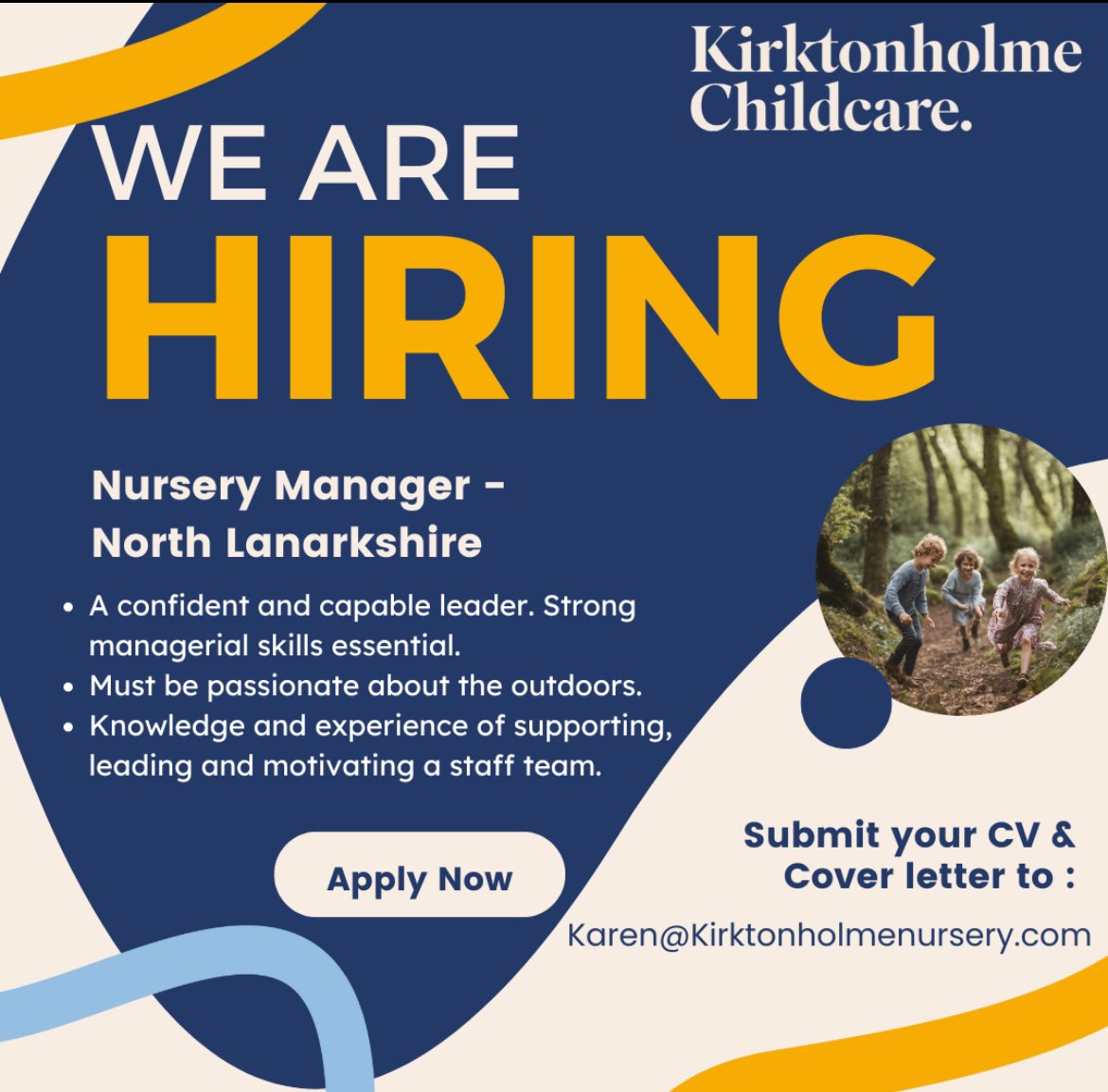 Are you passionate about the great outdoors? We're seeking dedicated &amp; energetic Nursery &amp; Forest School Manager. If you have a deep love for nature, a wealth of knowledge &amp; a desire to create magical learning experiences for children, we want to hear from you!