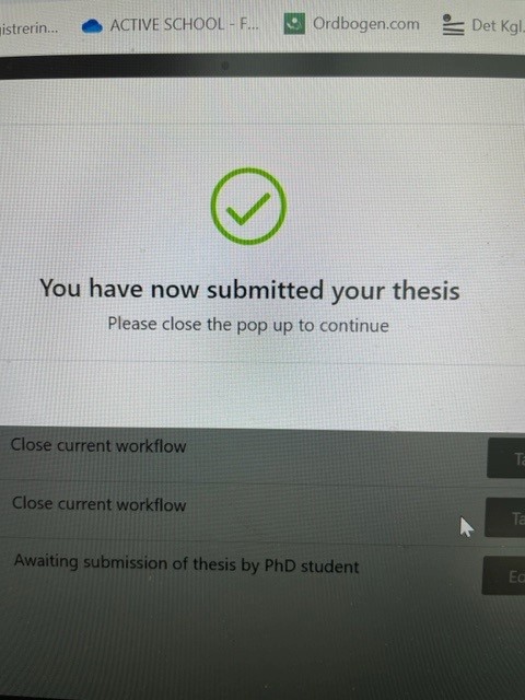 One of the most satisfying days in #phdlife, pushing the "submit"-bottom. I hope the assesment commitee will like my work: School-based Physical Activity Interventions - A Design-based development process with teacher involvement and a feasibility study of implementation outcomes