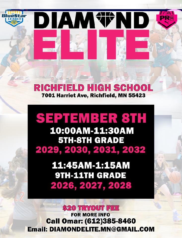 MN Diamond Elite (@mndiamondelite1) on Twitter photo Here we go! Let's get it! Come join the family. Diamond Elite Tryouts Sept. 8th. <a href="/MNDiamondElite1/">MN Diamond Elite</a>
#WeOverMe
#CommitToIt
#InvestInUs Here we go! Let's get it! Come join the family. Diamond Elite Tryouts Sept. 8th. <a href="/MNDiamondElite1/">MN Diamond Elite</a>
#WeOverMe
#CommitToIt
#InvestInUs