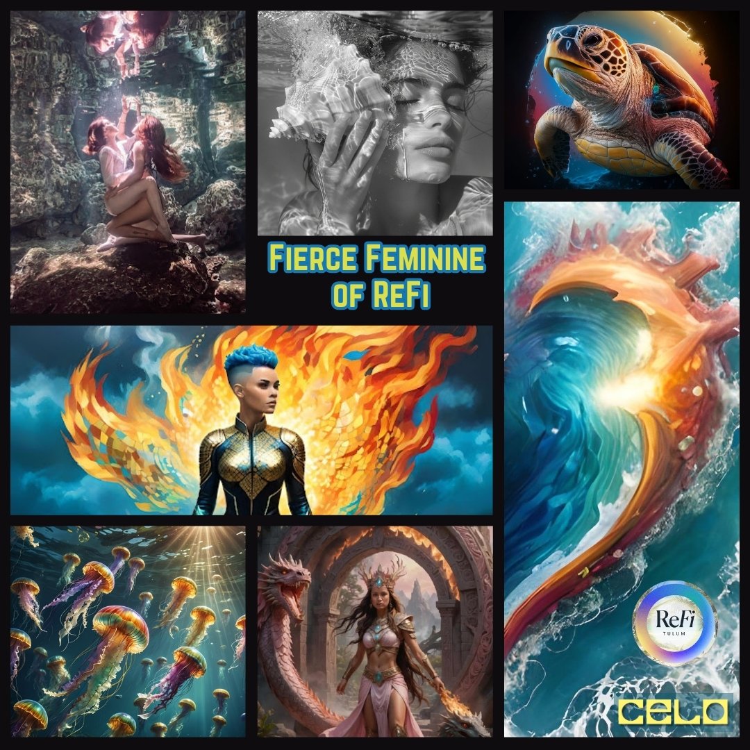 ReFi Tulum #GG23 🟢 (@refitulum) on Twitter photo 🧜♀️Fierce Feminine of ReFi - a collective of Fierce Female ArtistsInResidence <a href="/ReFiTulum/">ReFi Tulum #GG23 🟢</a>
We're a diverse group of female artists deeply rooted in Tulum's cultural fabric & we are dedicated to harnessing the Power of ART for #regeneration Launching Sept 3!!
<a href="/Celo/">Celo.eth/acc 🦇 🌳</a> <a href="/CeloPublicGoods/">Celo Public Goods ♻️</a> 🧜♀️Fierce Feminine of ReFi - a collective of Fierce Female ArtistsInResidence <a href="/ReFiTulum/">ReFi Tulum #GG23 🟢</a>
We're a diverse group of female artists deeply rooted in Tulum's cultural fabric & we are dedicated to harnessing the Power of ART for #regeneration Launching Sept 3!!
<a href="/Celo/">Celo.eth/acc 🦇 🌳</a> <a href="/CeloPublicGoods/">Celo Public Goods ♻️</a>