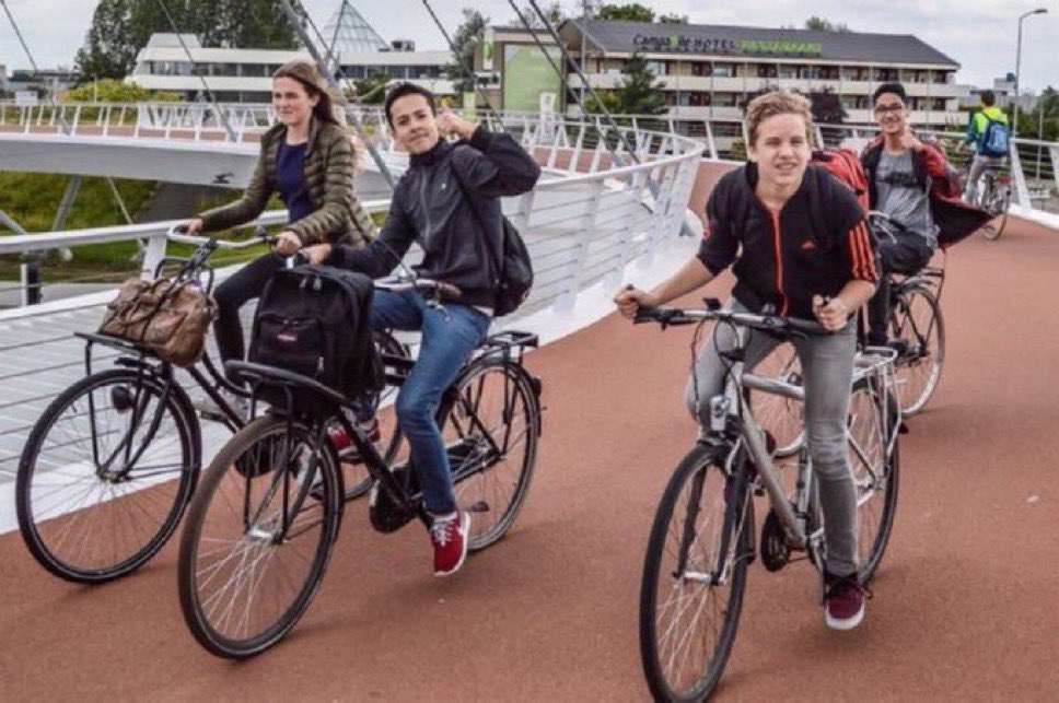 Brent Toderian (@brenttoderian) on Twitter photo “Currently about 2/3rds of all Dutch children walk or bike to school, with 75% of secondary school kids cycling to school. By enabling safe and active travel, #Dutch cities prevent an estimated one million car journeys to school each morning.” — <a href="/modacitylife/">Melissa & Chris Bruntlett</a> in #CurbingTraffic “Currently about 2/3rds of all Dutch children walk or bike to school, with 75% of secondary school kids cycling to school. By enabling safe and active travel, #Dutch cities prevent an estimated one million car journeys to school each morning.” — <a href="/modacitylife/">Melissa & Chris Bruntlett</a> in #CurbingTraffic
