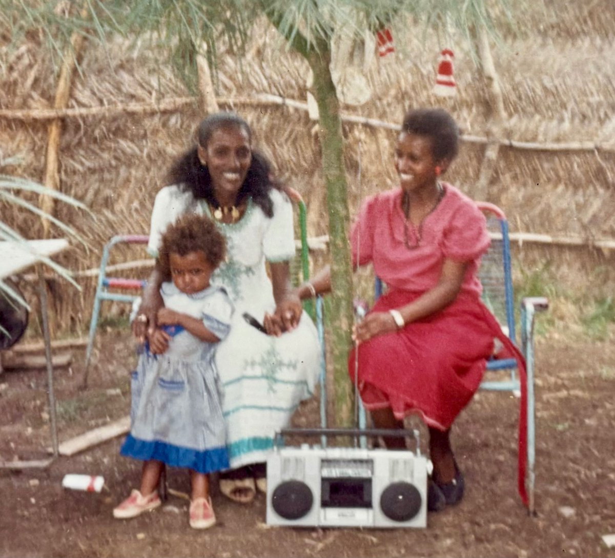Hawzien's tweet image. Time capsule: 

Tigrayan refugees, 
Sudan, 
1988