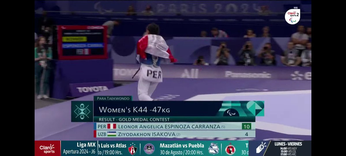LRMilagros's tweet photo. Es una alegría ver a los deportistas alcanzar sus logros, pero más bonito es cuando quien gana lleva la blanquirroja en el alma. Grande Angélica Espinoza! 
Que se le reconozca con todo a la bicampeona paralímpica!
@copteamperu @paris https://t.co/0e3I4rMQtO