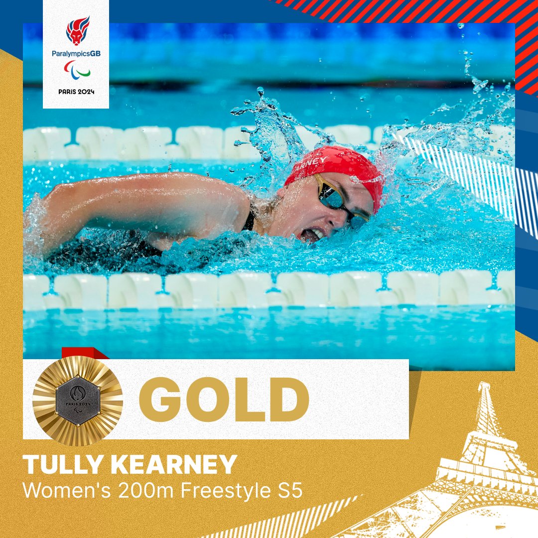 GOLD FOR TULLY KEARNEY 

The perfect race. The perfect upgrade from Tokyo.

YIIIIIIRRRRRRRS!

#ParalympicsGB 🥇