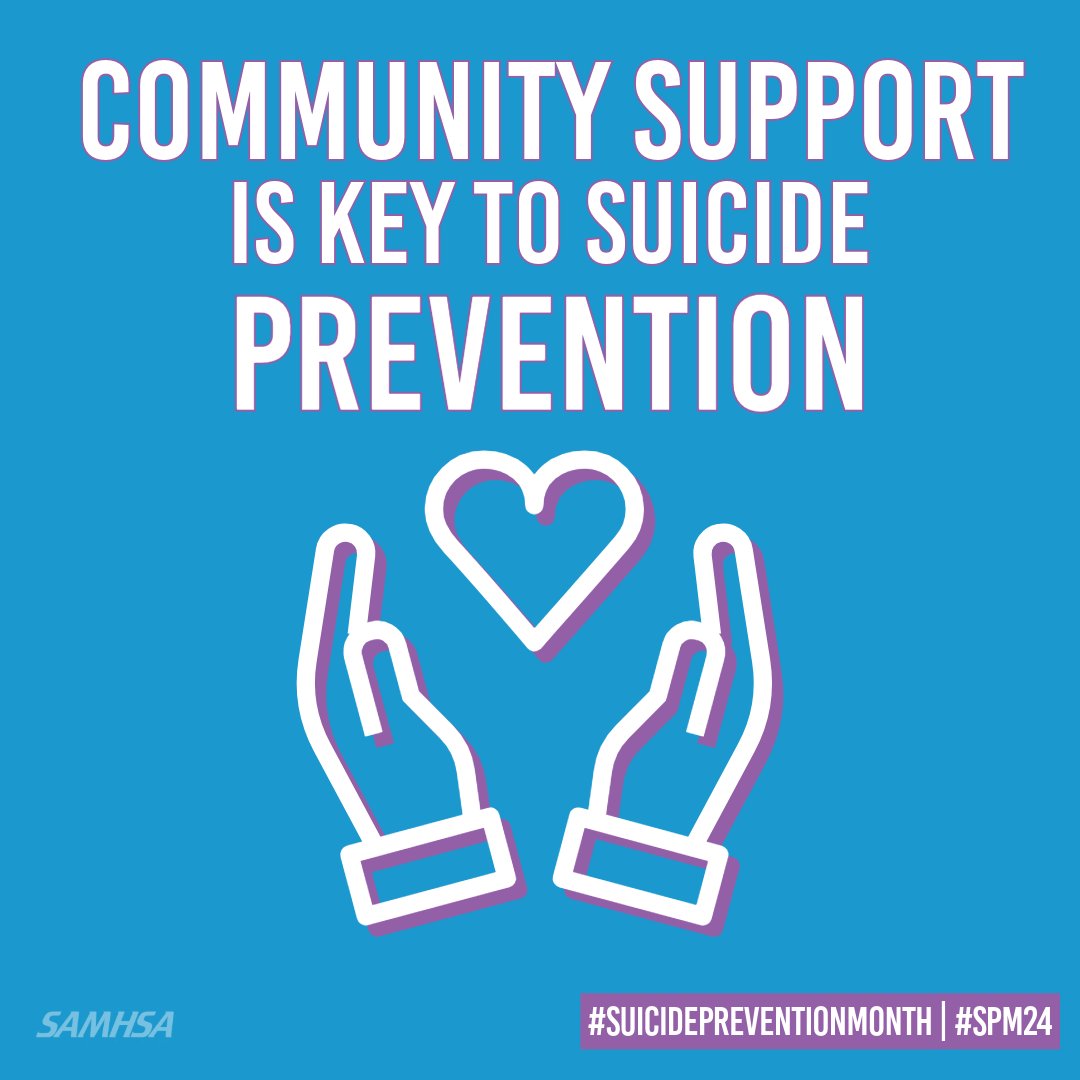 Suicide affects millions of people and touches every community across the U.S. Parents, caregivers, friends, neighbors—we’re all, in some way, impacted by suicide in our everyday lives.

Visit samhsa.gov/suicide for more information