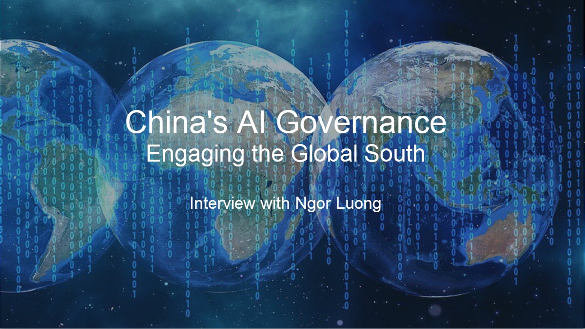 Ngor Luong (<a href="/ngor_luong/">Ngor Luong</a> <a href="/CSETGeorgetown/">CSET</a>) discusses the #PRC’s approach to #AI governance, its role in shaping #AIgovernance in the #globalSouth, and the country’s approach to balancing its own interests with those of other countries in the region. nbr.org/publication/ch… #china